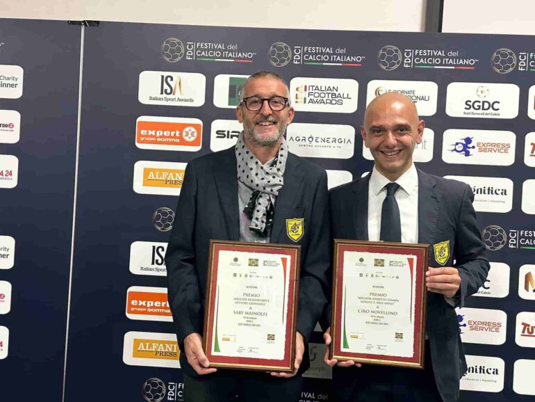 Juve Stabia, due prestigiosi premi ad Italian Sport Awards