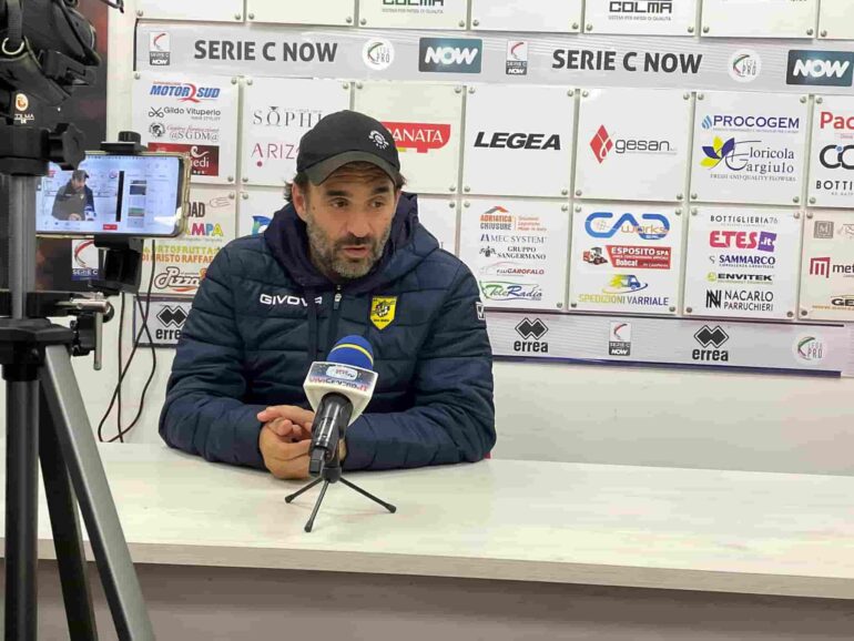 Juve Stabia, Pagliuca: primo tempo bene, poi un piccolo blackout