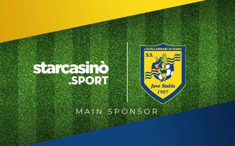 Juve Stabia, StarCasinò è il nuovo main sponsor