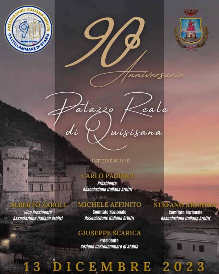 La sezione AIA di Castellammare festeggia i suoi primi 90 anni