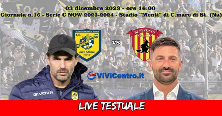 Juve Stabia-Benevento, Rileggi LIVE 1-0 (13° Bellich)