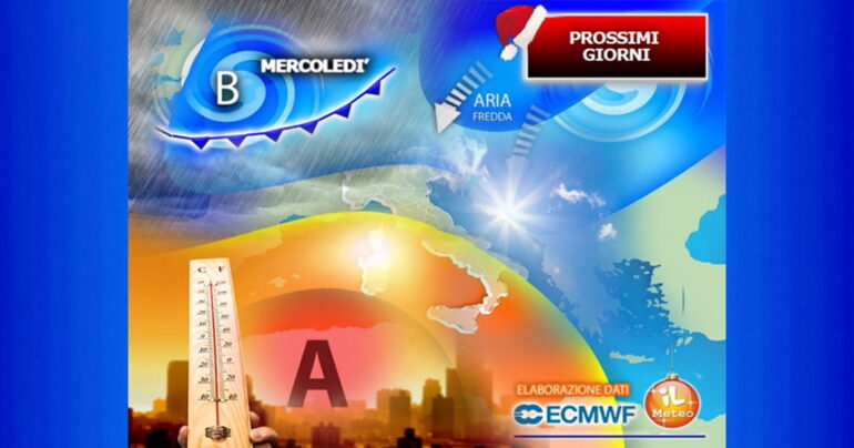Meteo 12 Dicembre 2023: Perturbazione frontale di Santa Lucia