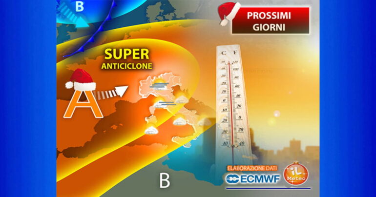 Meteo 19 Dicembre 2023: grosso Anticiclone nei Prossimi Giorni