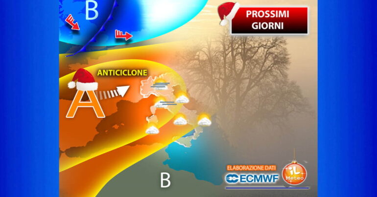 Meteo 20 Dicembre 2023: con dettagli anche per Campania, Napoli, Castellammare di Stabia