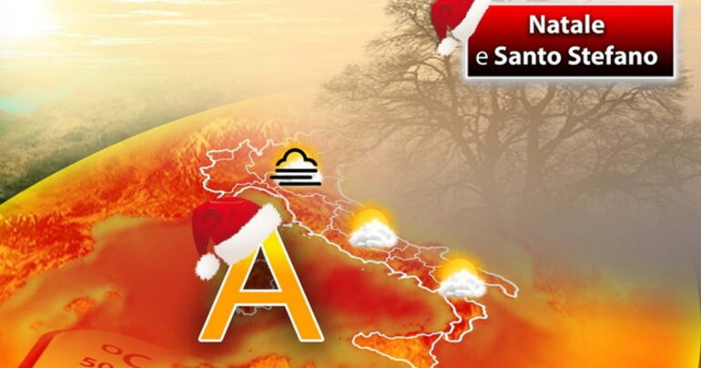 Meteo 24 Dicembre 2023: Natale e Santo Stefano con l’anticiclone africano