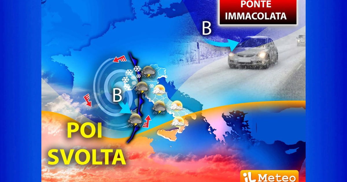 Meteo 6 Dicembre 2023, col ciclone dell’Immacolata NEVE in pianura