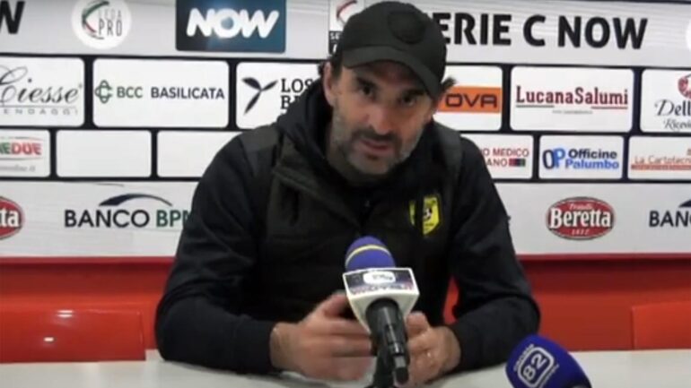 Picerno – Juve Stabia (0-2), Pagliuca: È stata una bella partita da entrambe le parti