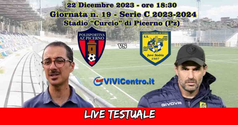 Az Picerno – Juve Stabia (0-2 50′ Piscopo, 93′ Meli): Rileggi il live