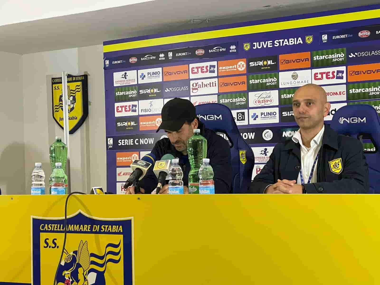 juve stabia pagliuca benevento conferenza
