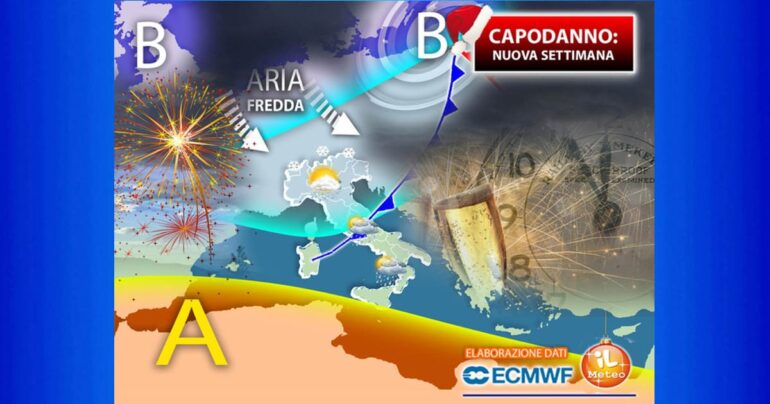 Meteo 1 Gennaio 2024: CAPODANNO tra Sole e qualche Pioggia
