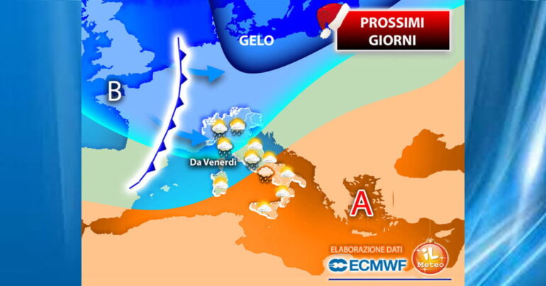 Meteo 3 Gennaio 2024: si avvicina il ciclone della Befana