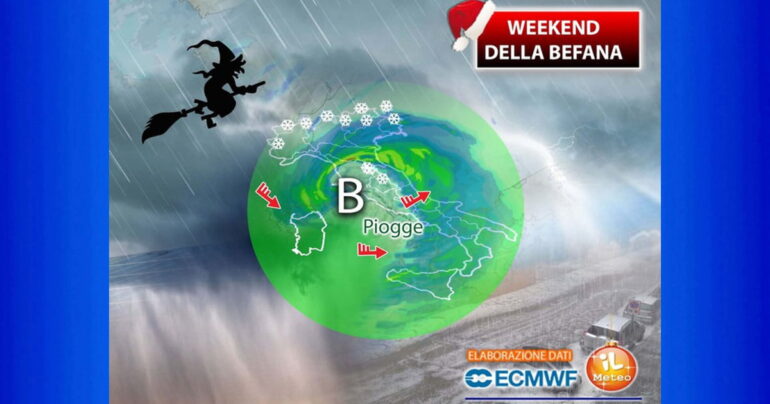 Meteo 5 Gennaio 2024: Arriva il ciclone della Befana