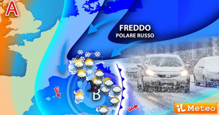 Meteo 7 Gennaio 2024: CICLONE in azione, poi arriva il FREDDO ARTICO!