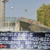 Stadio Menti Striscione Sdegno Immigrati base autonoma