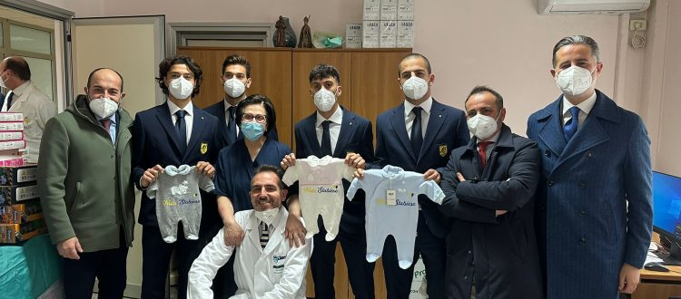 Juve Stabia, delegazione in visita all’Ospedale San Leonardo