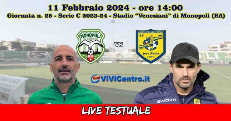Monopoli-Juve Stabia, Rileggi LIVE 1-3