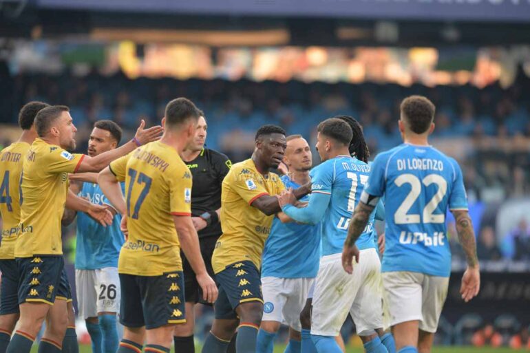 Napoli – Genoa (1-1): Le foto dei protagonisti in campo