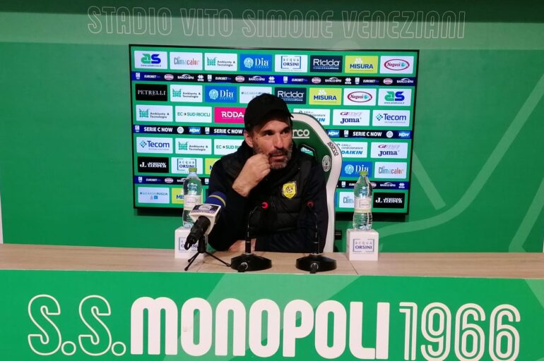 Juve Stabia, Pagliuca: la vittoria col Monopoli pesa tantissimo
