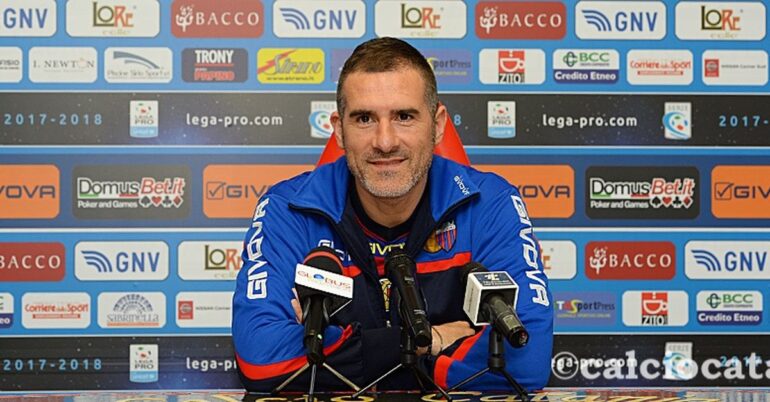 Catania, Lucarelli: Juve Stabia forte, impareremo da loro