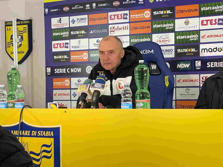 Juve Stabia-Turris, Menichini: nel secondo tempo più giusto il pari