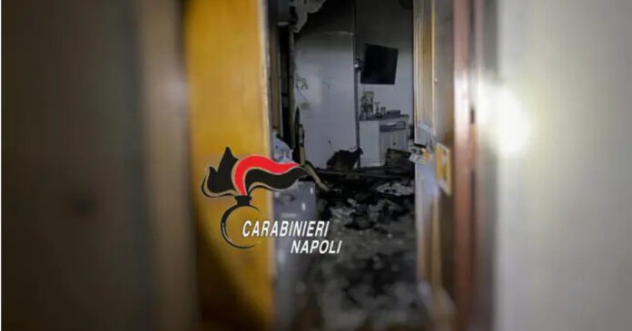 Cercola, anziana intrappolata in casa da un incendio salvata da un carabiniere