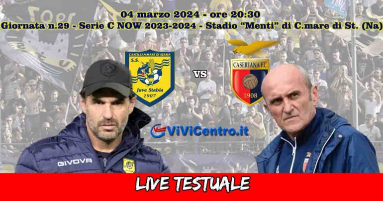 Juve Stabia-Casertana, Rileggi LIVE 1-0 (37° s.t. Candellone)