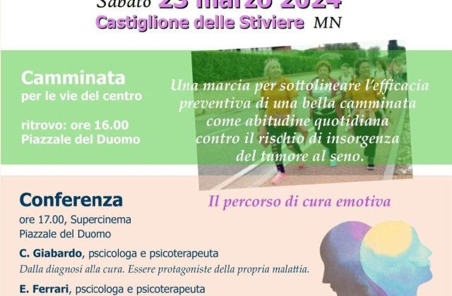 Riabilita-Mente è lo slogan dell’evento per combattere il tumore al seno