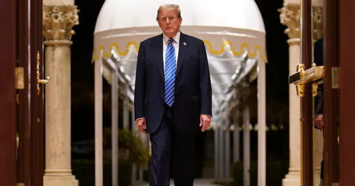 Donald Trump on March 5 at Mar-a-Lago in Palm Beach, Fla. (Jabin Botsford-The Washington Post)