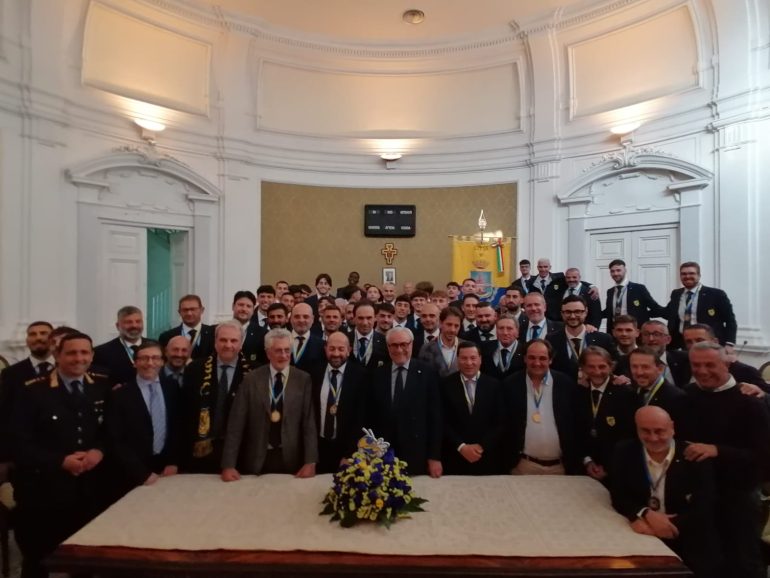 Juve Stabia premiata a Palazzo Farnese per la promozione in B
