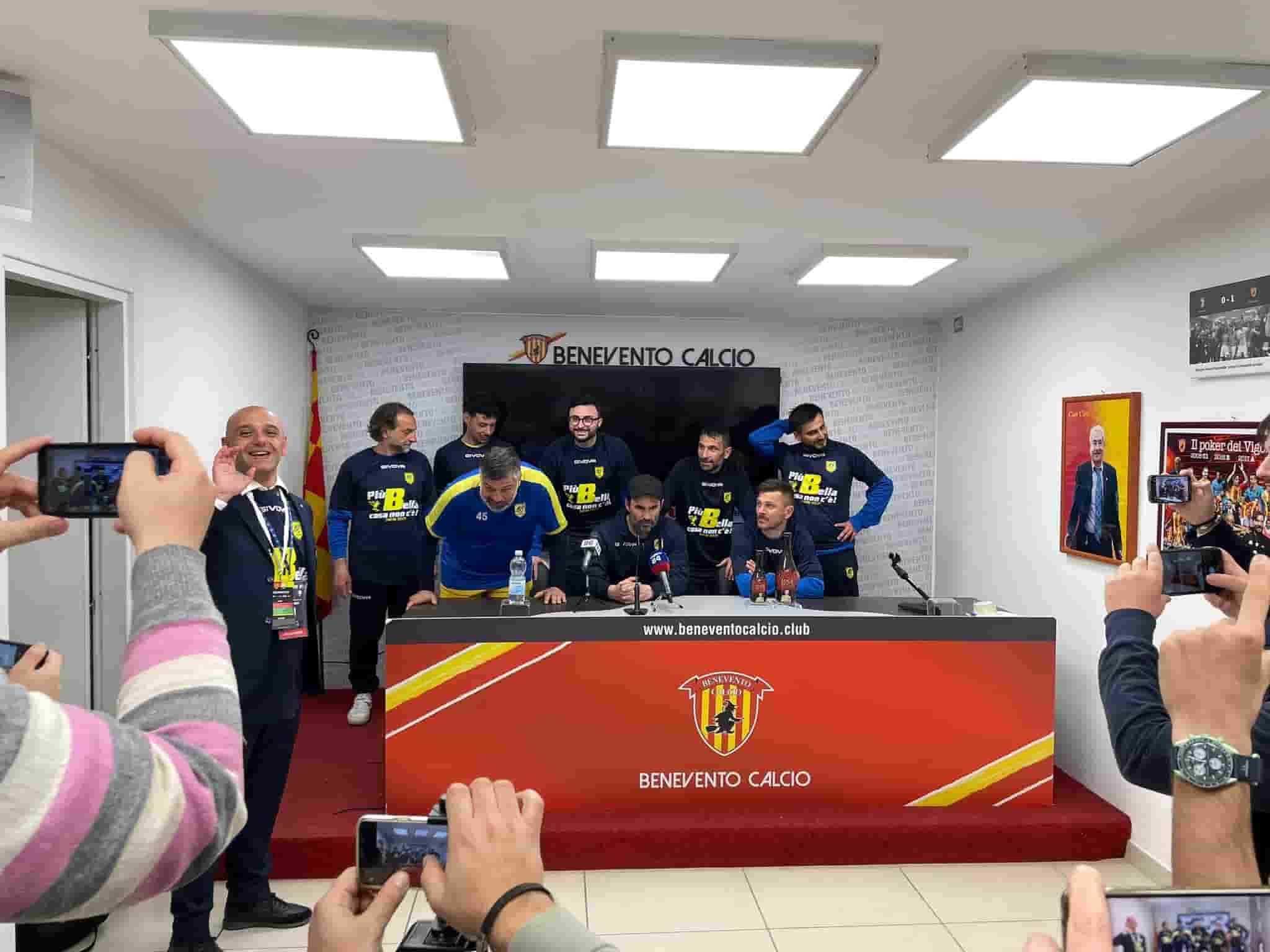 pagliuca benevento juve stabia staff tecnico