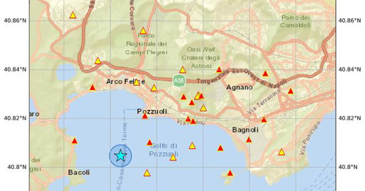 Due Forti Scosse di Terremoto ai Campi Flegrei, pomeriggio 100524
