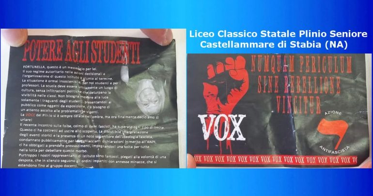 Minacce alla Preside del Liceo Classico di Castellammare: Volantini Inquietanti a Scuola