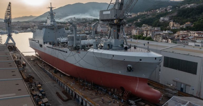 Fincantieri: Varo della Nave Atalanta a Castellammare, “Stabia al Centro del Nostro Futuro