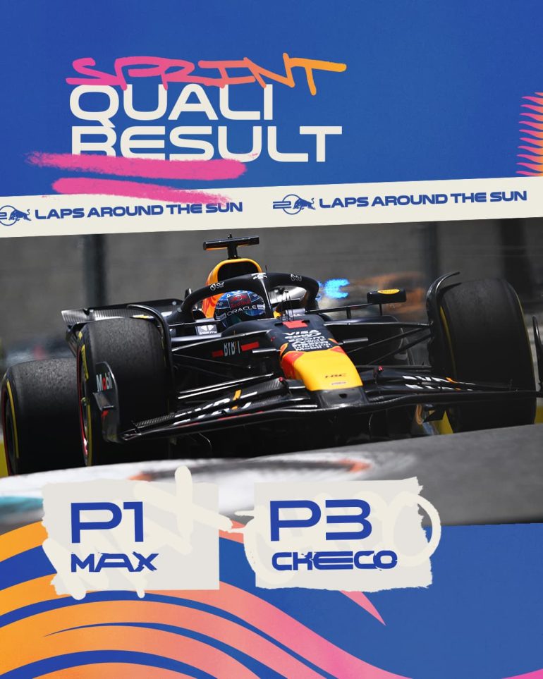 F1, qualifiche Shootout GP Miami: Verstappen davanti a tutti