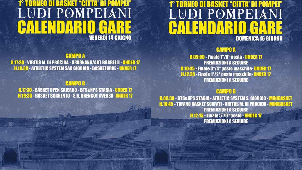 LUDI POMPEIANI TORNEO DI BASKET POMPEI