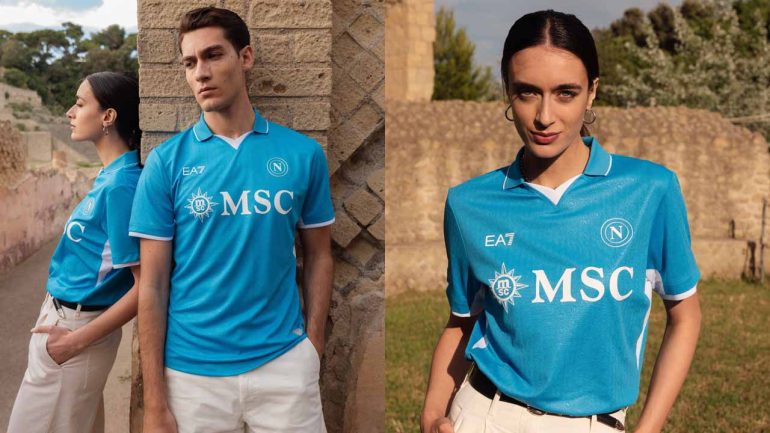 La S.S.C. Napoli rinnova la propria immagine: oltre alle divise da gioco rinnovato anche il logo