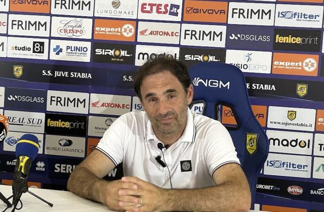 Juve Stabia, Mister Pagliuca: i sette punti devono essere presupposto di salvezza