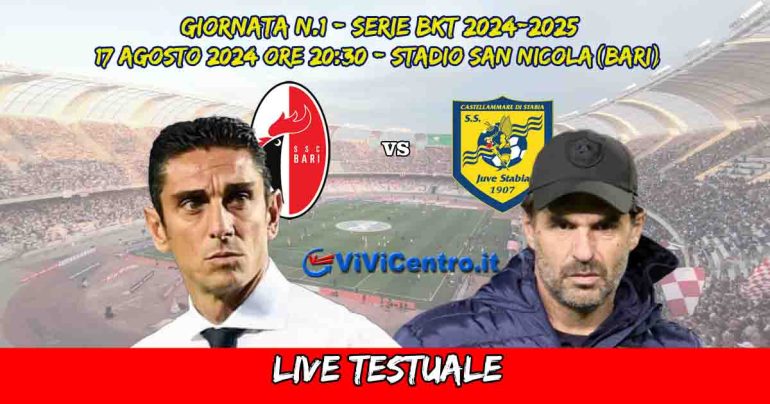Bari – Juve Stabia (1-3): Bellich, Folino, Artistico, Ricci (B)