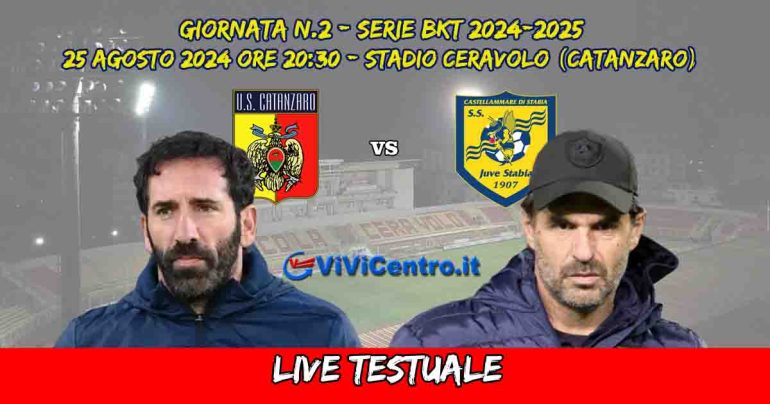 Catanzaro – Juve Stabia: Rileggi la nostra diretta, risultato finale (0-0)