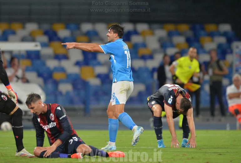 Napoli – Bologna (3-0): Le foto dei protagonisti in campo