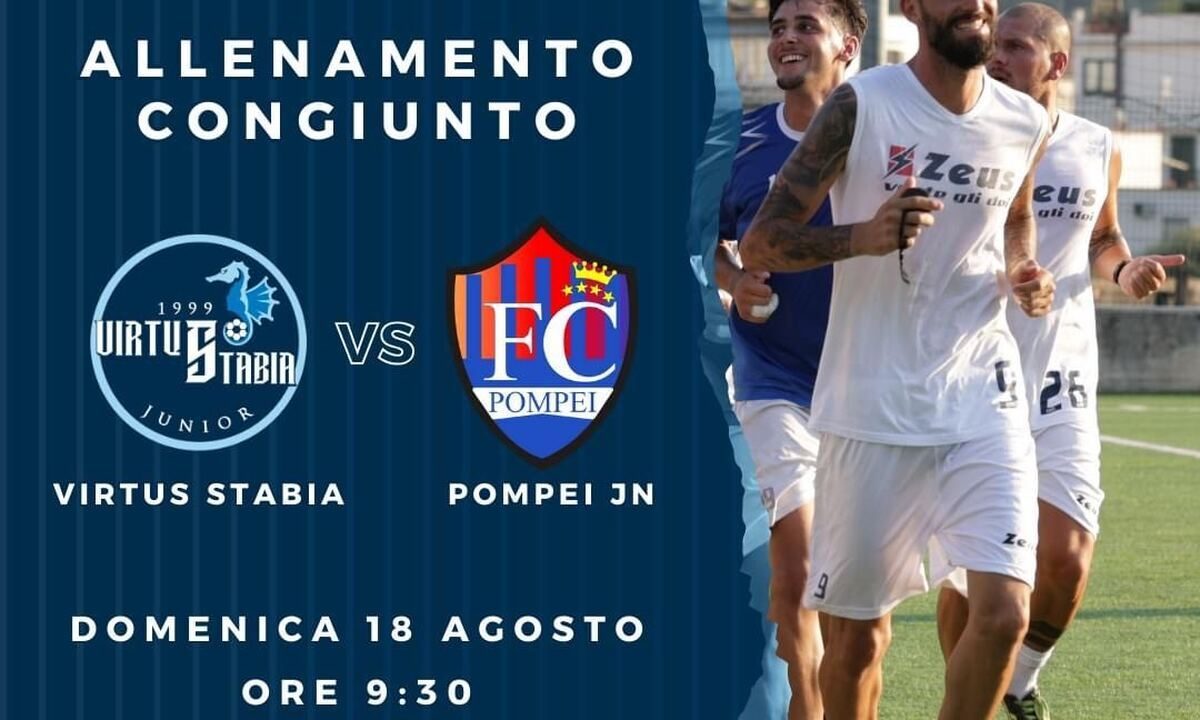 Virtus Stabia, allenamento congiunto con il Pompei Juniores Nazionale