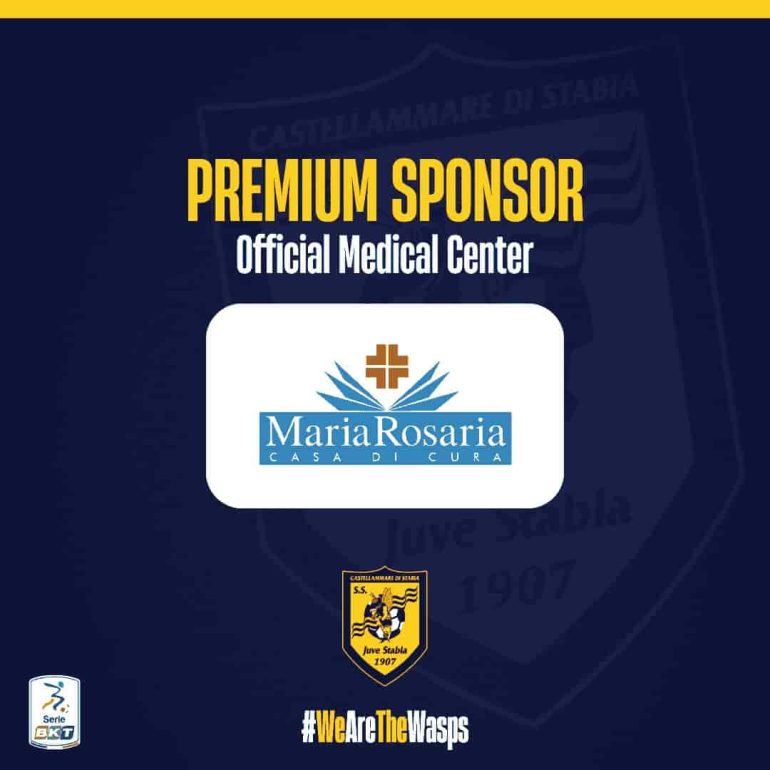 Juve Stabia, il Gruppo Casa di Cura Maria Rosaria è un Premium Sponsor delle Vespe