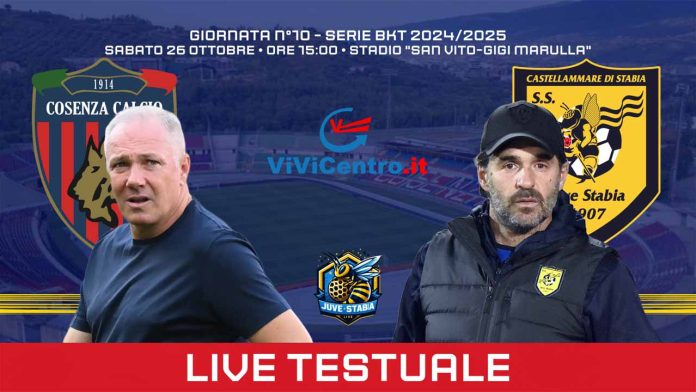 Cosenza - Juve Stabia Live