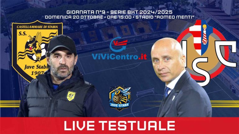 Juve Stabia – Cremonese (1-2): Rileggi Live (4 Antov, 21 Adorante su rig., 74′ Vasquez)