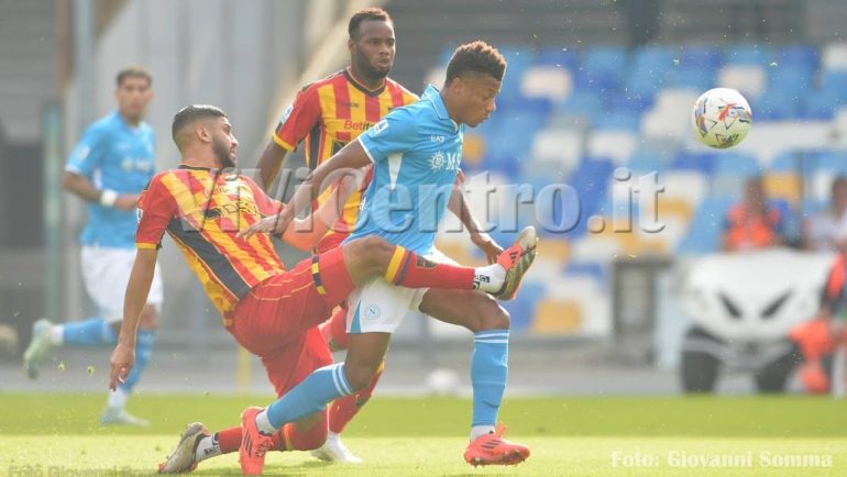 Napoli – Lecce (1-0): Le foto dei protagonisti in campo