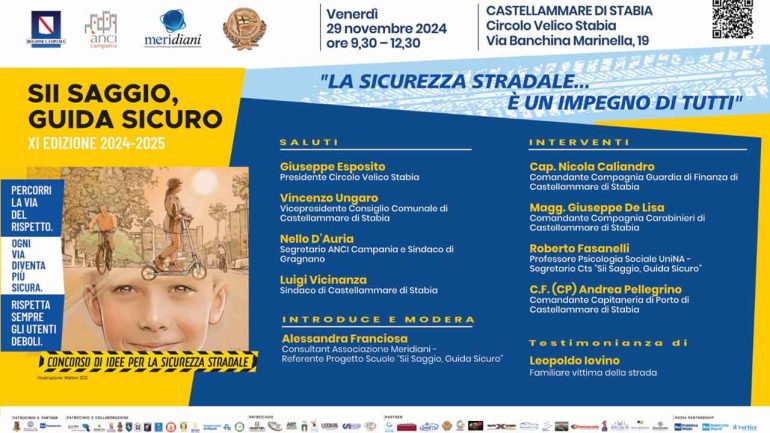 A Castellammare di Stabia ci si mobilita per la sicurezza stradale che deve essere un impegno di tutti