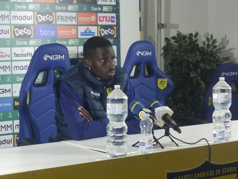 Juve Stabia, Thiam: “Sapevamo sarebbe stata dura, ma siamo un grande gruppo. Amo questa città”