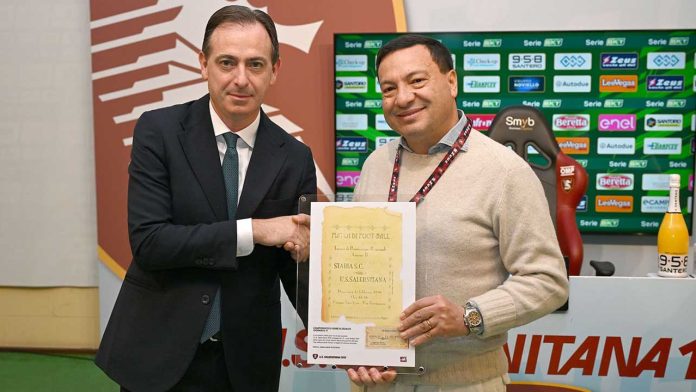 Biglietto storico Salernitana Juve Stabia 5 febbraio 1920