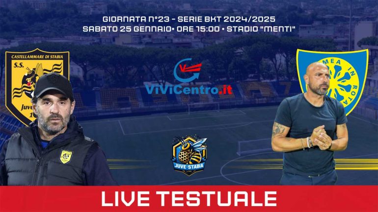 Juve Stabia – Carrarese: Finale 2-1 (12′ Piscopo, 27′ Adorante, 89′ Schiavi)