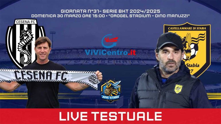 Cesena – Juve Stabia: FINALE 1-2 (21′ Mangraviti (aut.), 53′ Adorante, 57′ Shpendi)